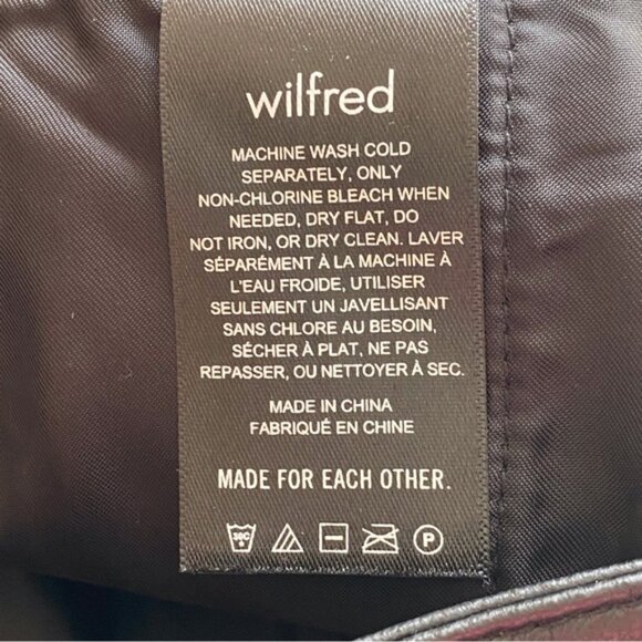 Aritiza Wilfred Modern Cargo Pant Black Woman 4 Vegan Leather Button Fly - Picture 4 of 16